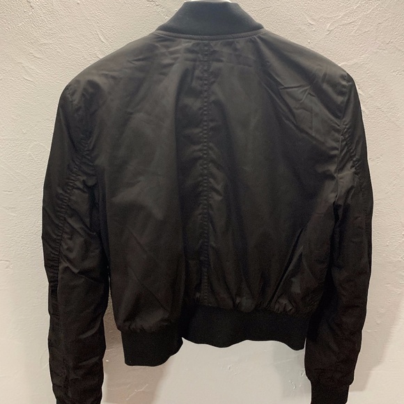 Black Bomber Jacket - Picture 2 of 2